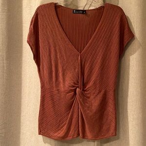 Light short sleeve sweater.